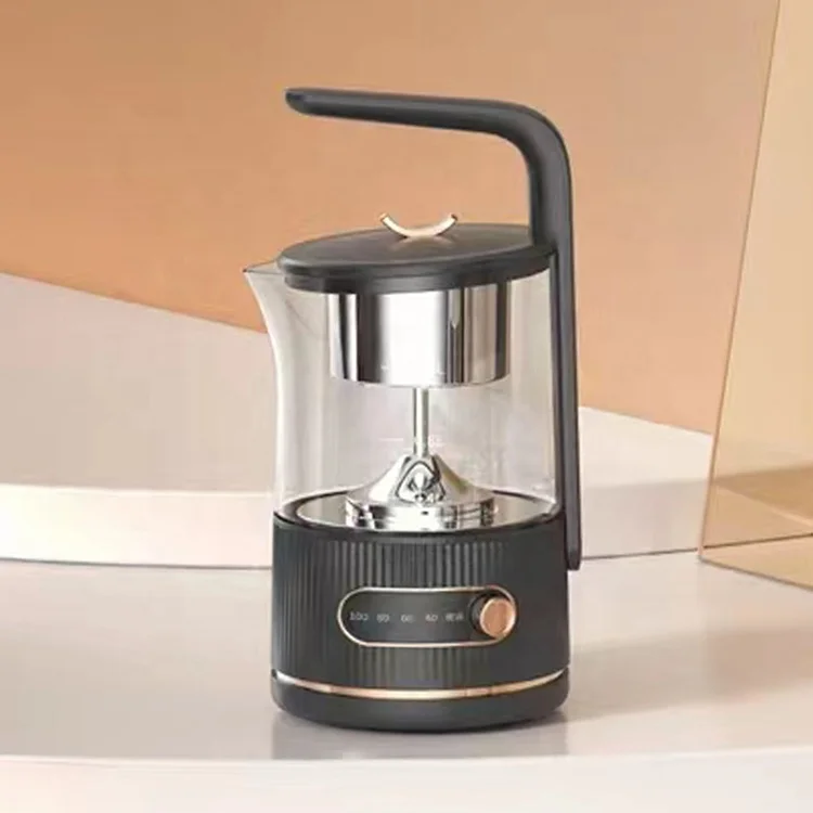 New Glass Tea Kettle, 1.0L Multi-function Cute Kettle with tea infuser/ Temperature control Tea Maker/ Glass Teapot