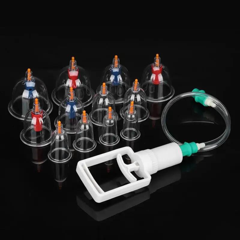 Ventouses hijama kit vaccum therapy apparatus 24 cupping cups set ventosas para acupuntura