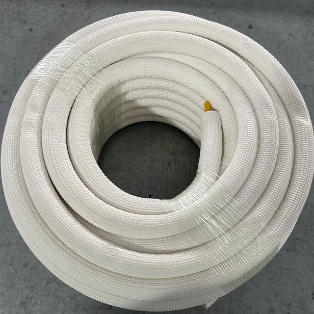 50FT Pre Insulated Copper Pipe White PE Insulated Copper Line Set