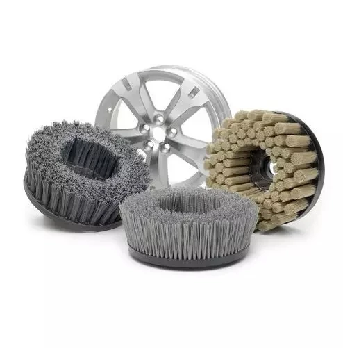 CMX Polishing grinding brush is a disc brush used to deburr rough car wheels