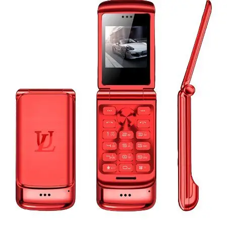 
1.54 inch Luxury high quality mini phone Black gold silver red Micro Sim GSM V9 flip mobile phone 