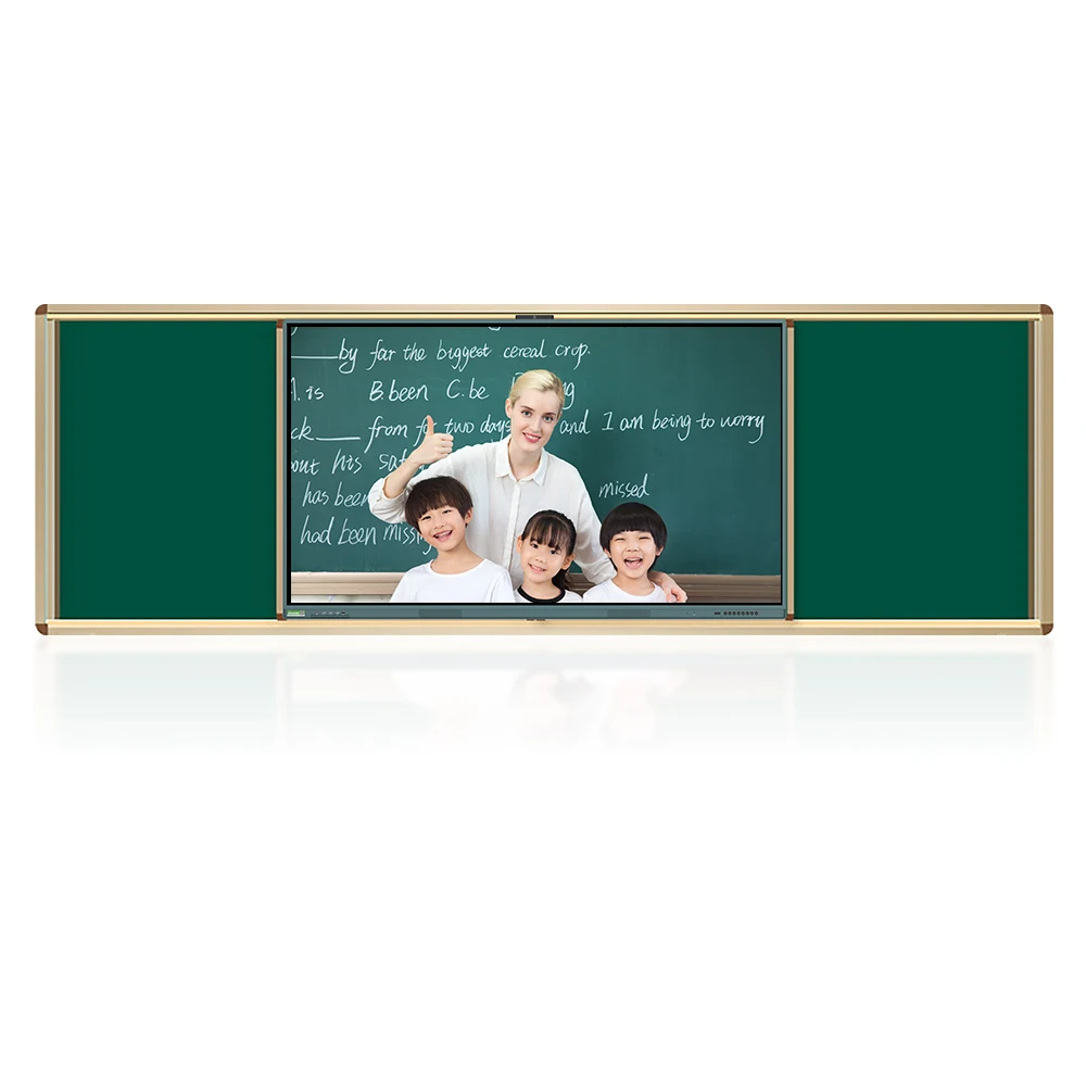 Wall Mounted high quality Push Pull Teaching Large Blackboard Chalkboard for Classroom