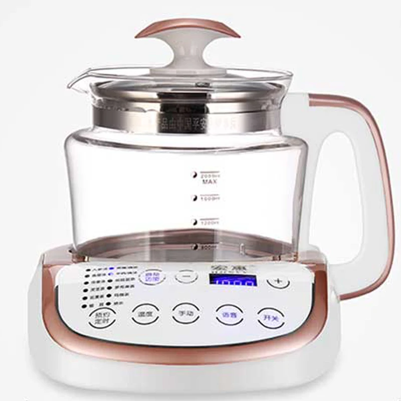 Multi-functional  2L Tea Coffee Soup Or Hot Pot And Water Heater Electric Glass Birds Nest Kettle