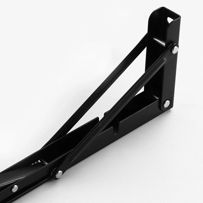 Oem 16 Inch L Shape Stainless Steel Metal Adjustable Wall Mount Heavy Duty Folding Shelf Brackets