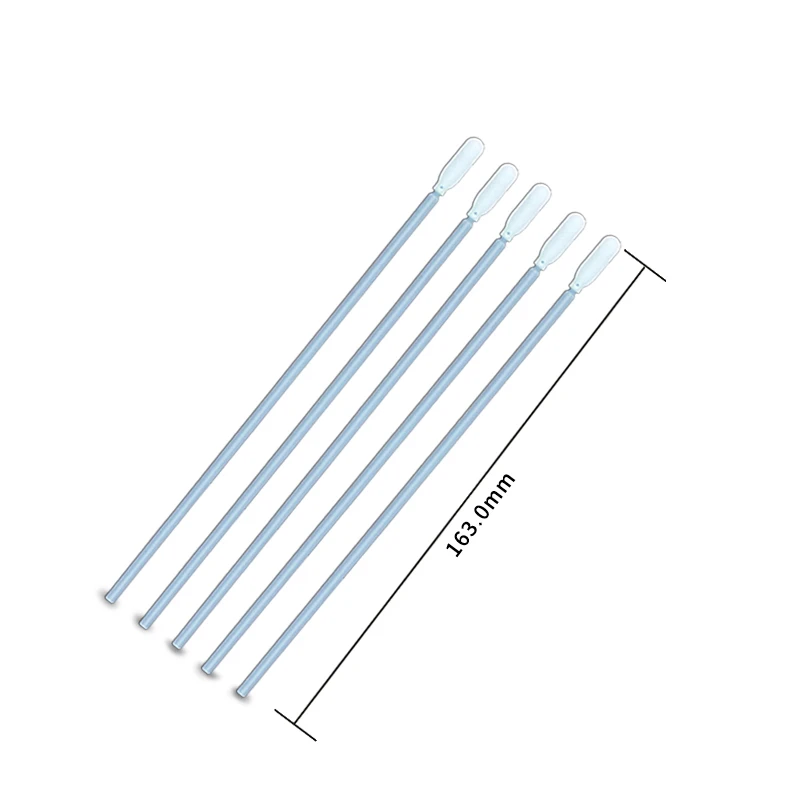 CM-FS740 500pcs 163mm long handle flexible tip dust free cleanroom foam industrial cleaning micro swab