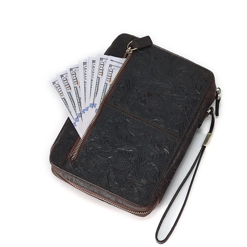 Custom Crazy Horse Leather Cigarette Case Genuine Leather Cigarette Cover With Pouch Lighter Holder for Gifts