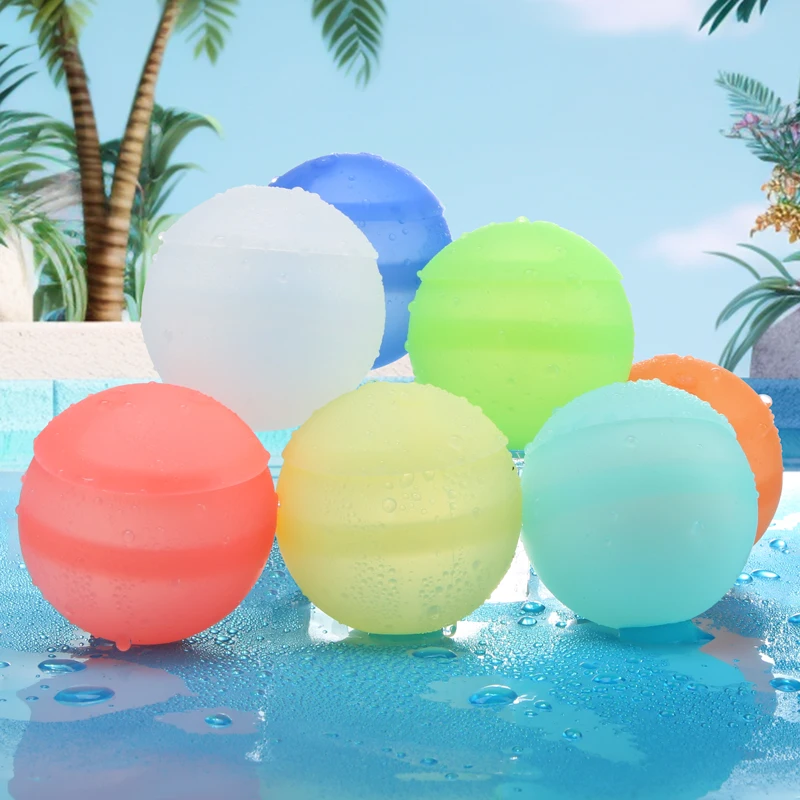 Custom Latex Kid Baby Happy Easy Fill Self Sealing Closed Refillable Silicone Reusable Water Bomb Balloons Quick Fill