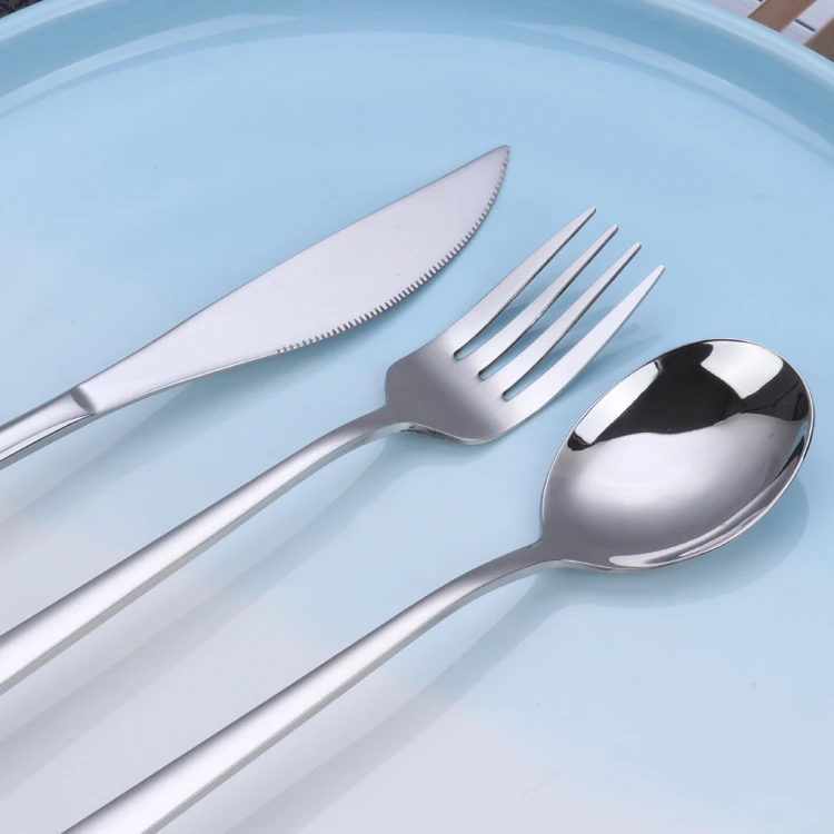
Reusable Stainless Steel Office Utensil Portable Metal Knife Fork Spoon Drinking Straw Travel Cutlery Set With Bag 