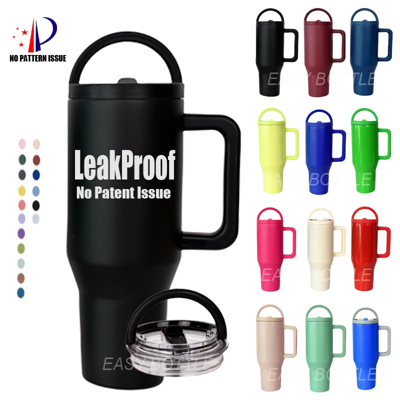 2024 New 100% Leakproof Hydro Tumbler Double Wall Insulated Vacuum 304 Stainless Steel 40oz Traveler Tumbler With Handle