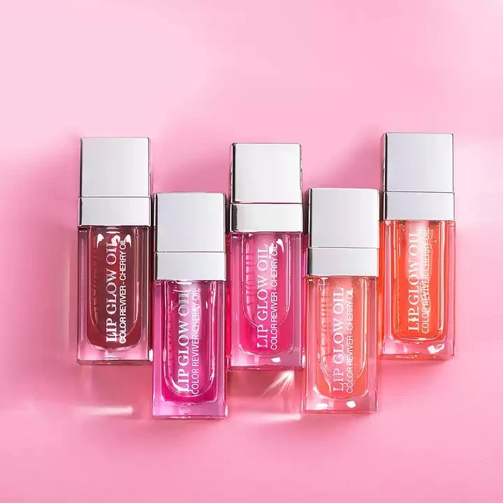 Hot Sale 5 Colors Lip Glow Oil Moisturize Lip Gloss Fruit Flavors Lip Blam Lipstick 6ml