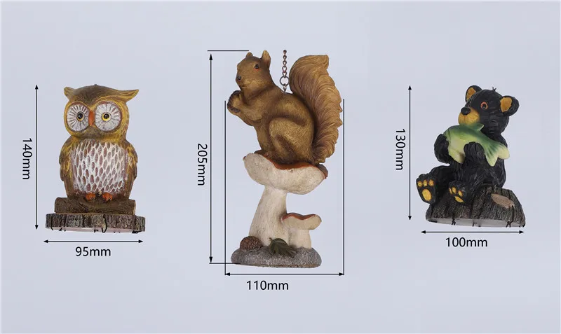 new style outdoor garden Bear decoration resin wind chimes garden ornaments