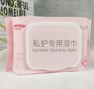 Balanced plant based Feminine Cleansing Wipes Individually Wrapped