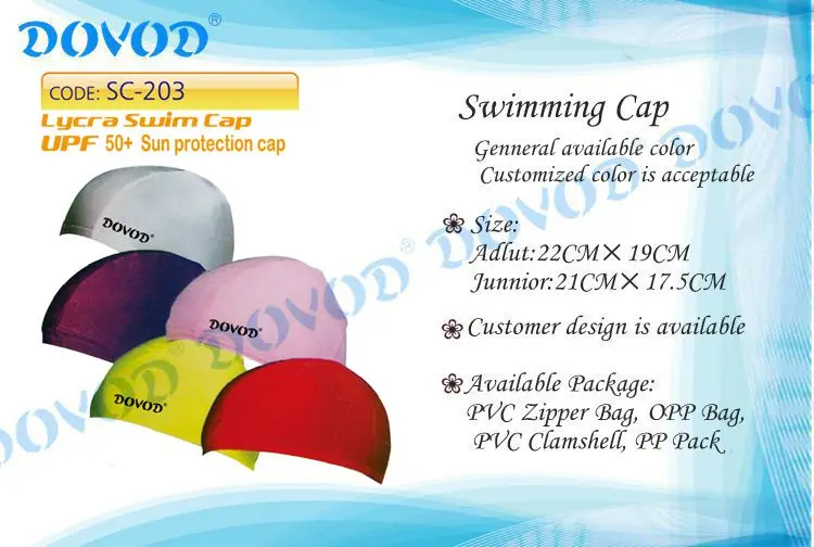New products hot sale swimming caps kids lycra caps colorful custom logo