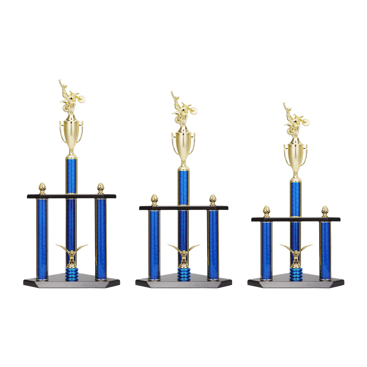 Пластиковая Спортивная 3-колонная деревянная основа