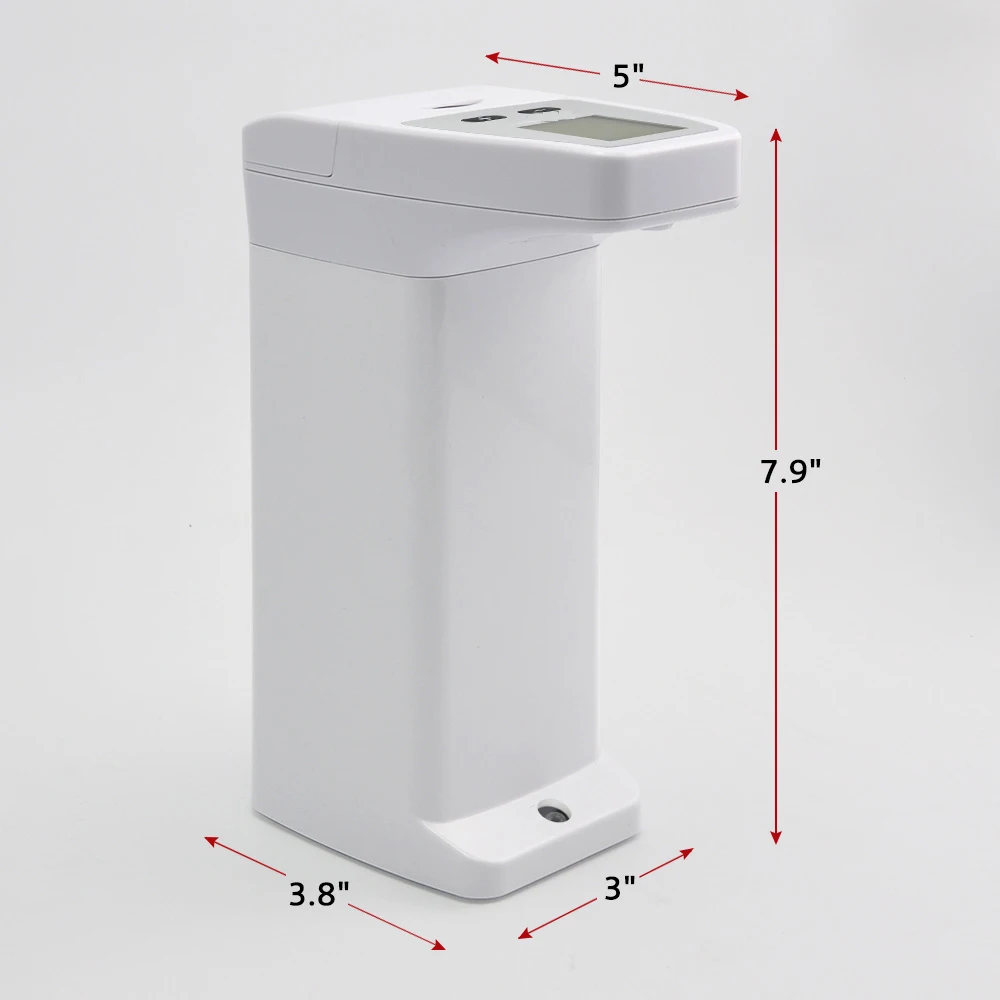 Morden style LCD display bathroom wall mount touchless hand sanitizer dispenser motion sensor automatic soap dispenser