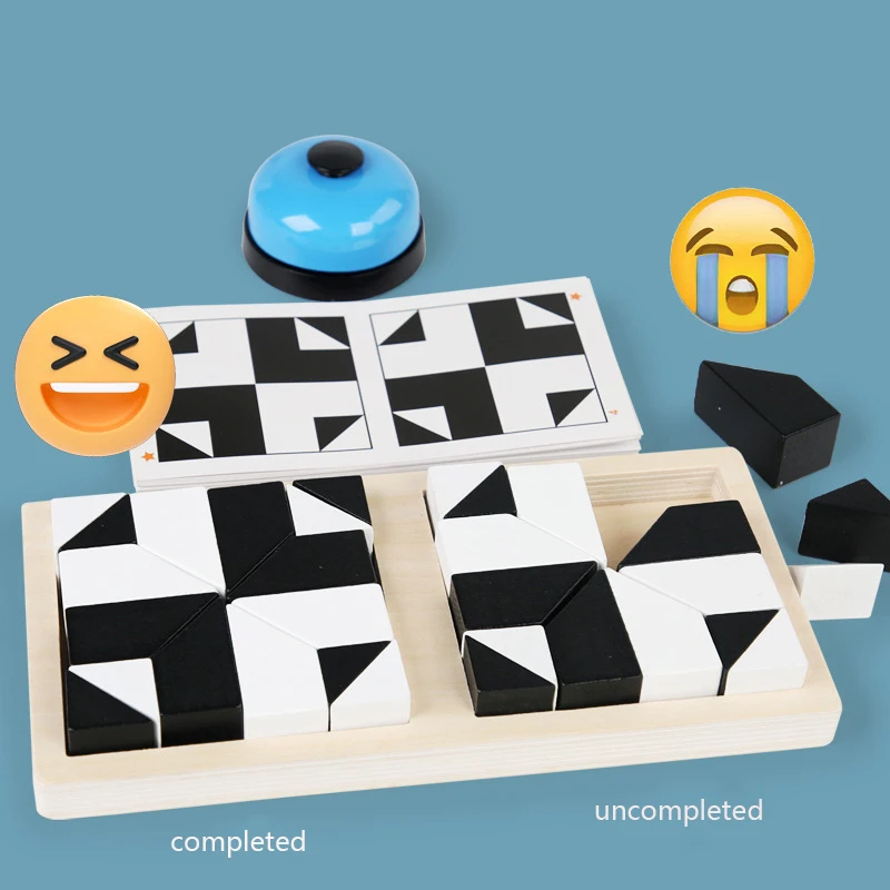 New wooden hidden building block puzzle early education logical thinking parent-child interactive board game for kids