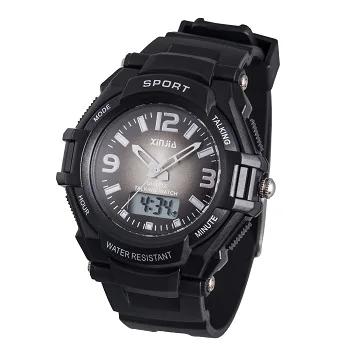 Хорошая цена, высококачественные говорящие электронные часы для людей с невидимыми людьми, Часы Цифровые для мужчин