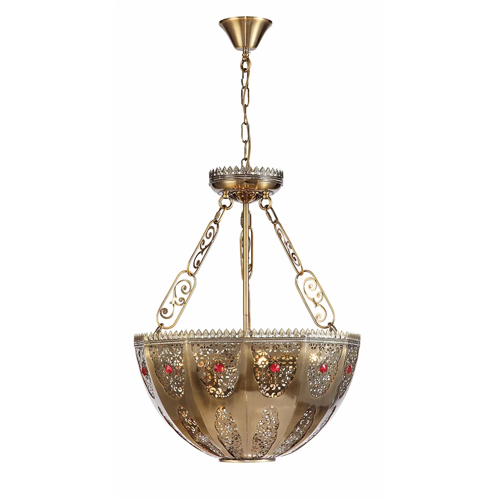 Moroccan style hotel lobby pendant lamp birdcage chandelier