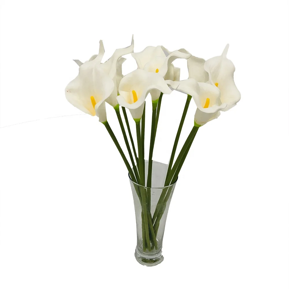 Wholesale Wedding Decoration Artificial Flower Little Single Silk Callas Lilies