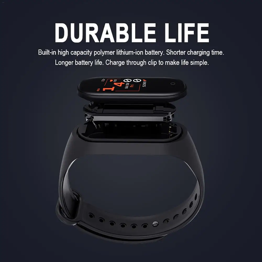 M4 Smart watch band Fitness Tracker Watch Sport Pedometer Heart Rate Blood Pressure Smart band Monitoring Health Band Bracelet
