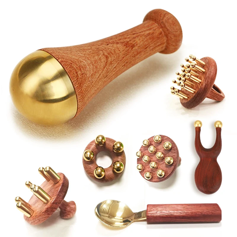 top products 2024 promote blood flow and deep scalp massage scraping tools gua sha comb set massage brush