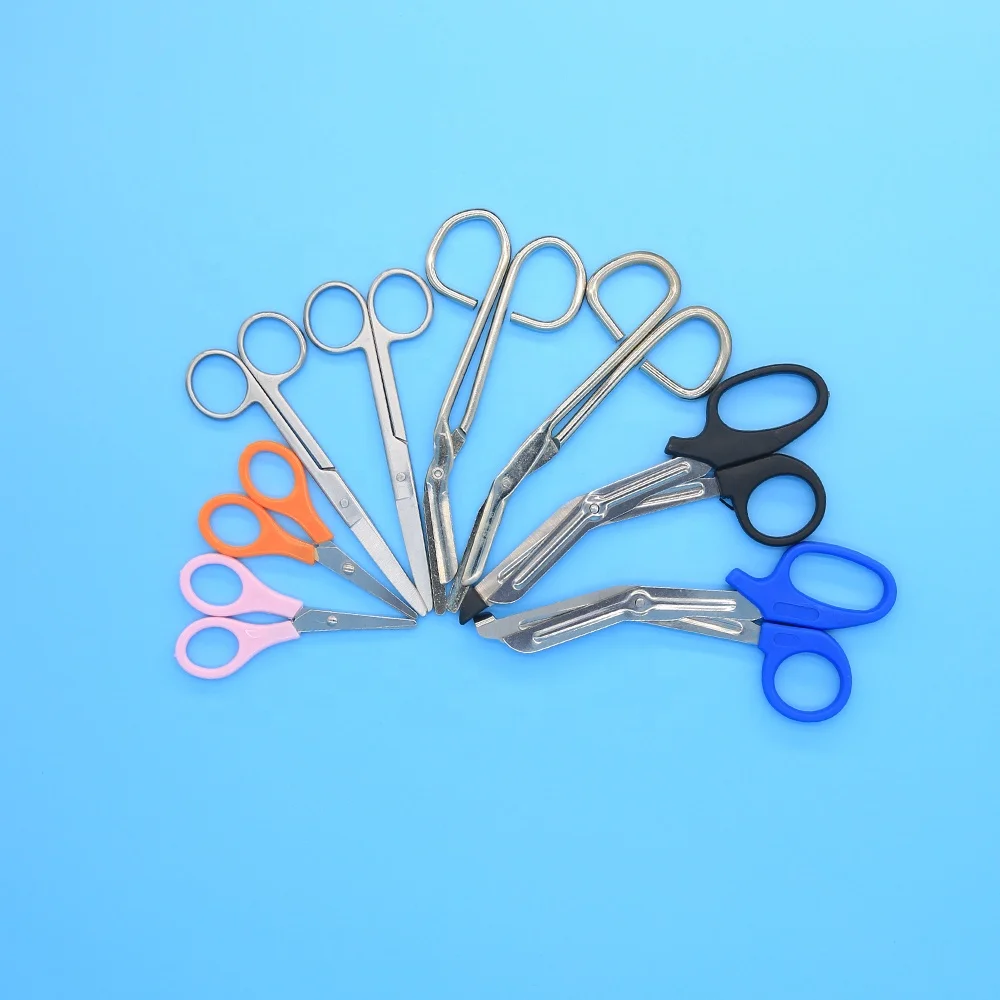 Fast delivery straight curved tip outdoor tools medical stainless steel surgical scissors