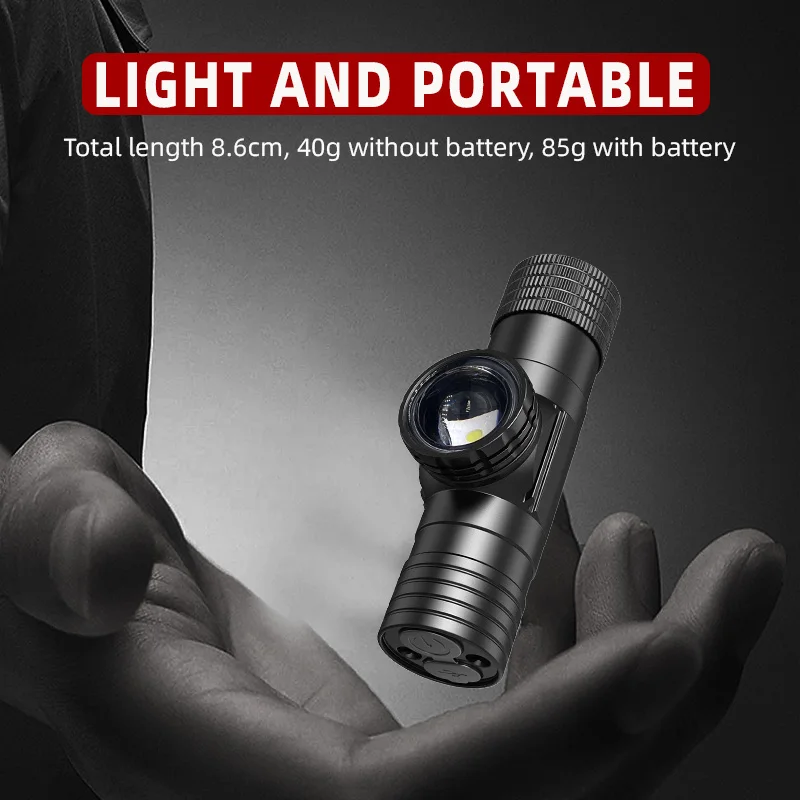 New Products Sensor LED Headlamp Adjustable Head Flashlight Hidden Interface Charging USB Flashlight Headlamps for Hiking