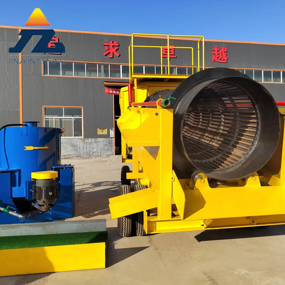 Diesel Generator Powered Mobile Alluvial Gold Separating Machine