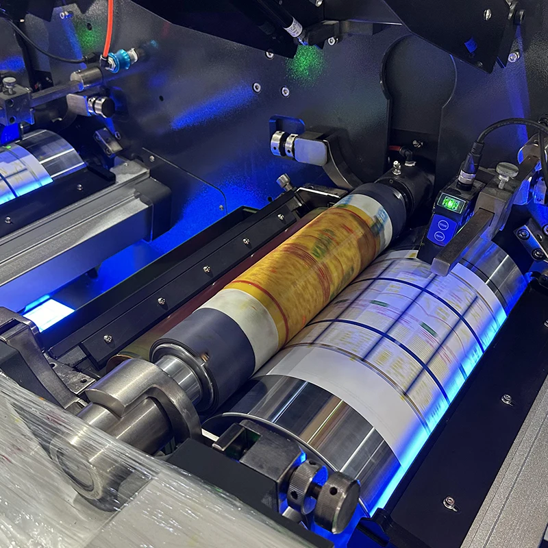 Unit 6 8 10 12 Color Paper Film Label Flexo Printing Machine  Label Flexo Printing Machine