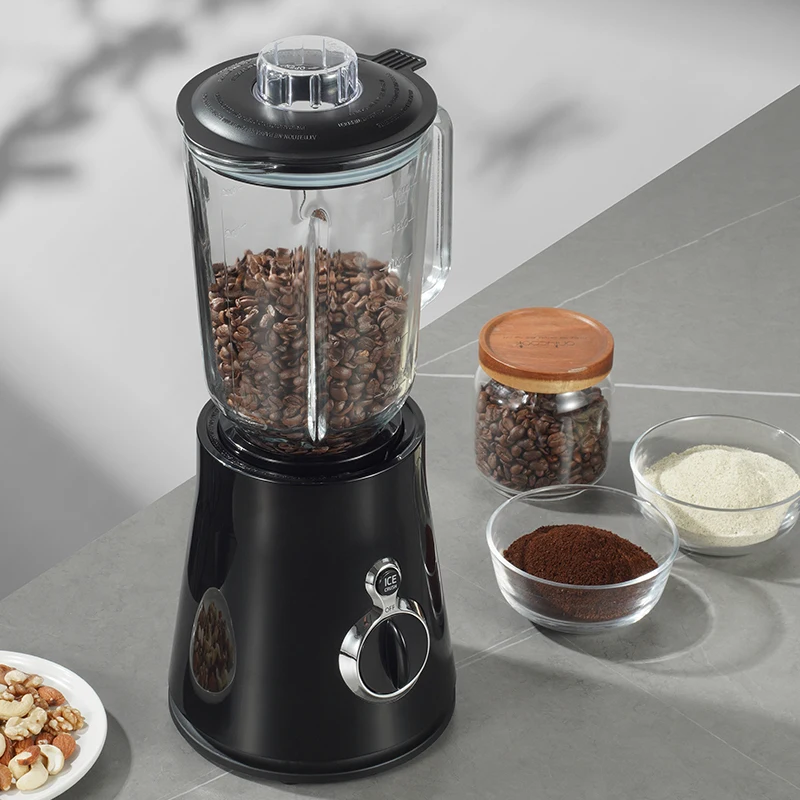 Heavy duty blender commercial Shakes and Smoothies Maker Stainless Steel Sauces  More With  Cups Spout Lids Powerful Blender