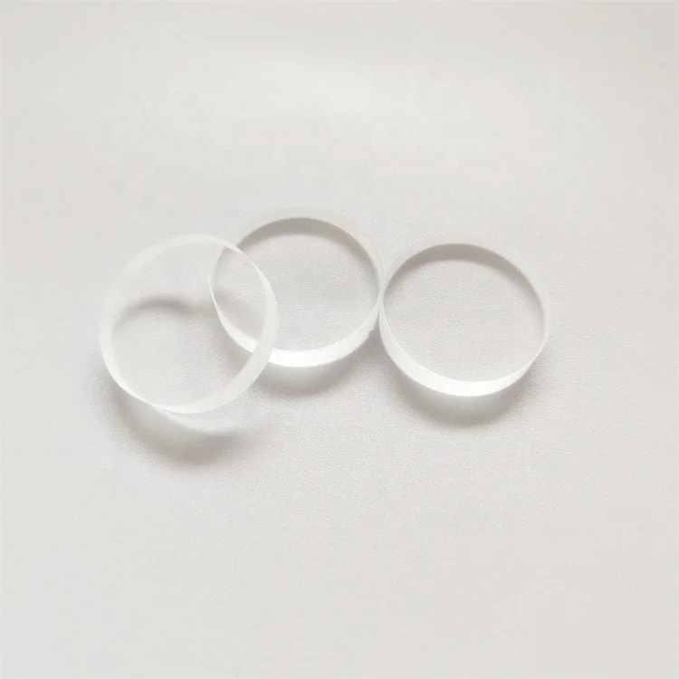 High permeability borosilicate optical ultra white glass round shaped tempered glass sheet