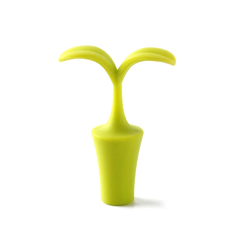 Hot sale large wholesale nice cool flower design food grade silicone rubber wine bottle stopper