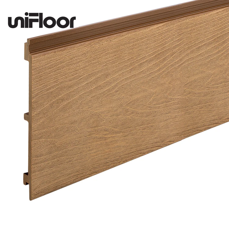 External  Wood Composite Panel Wood Grain Pattern  WPC Wall Wladding,External Vertical Wood Siding