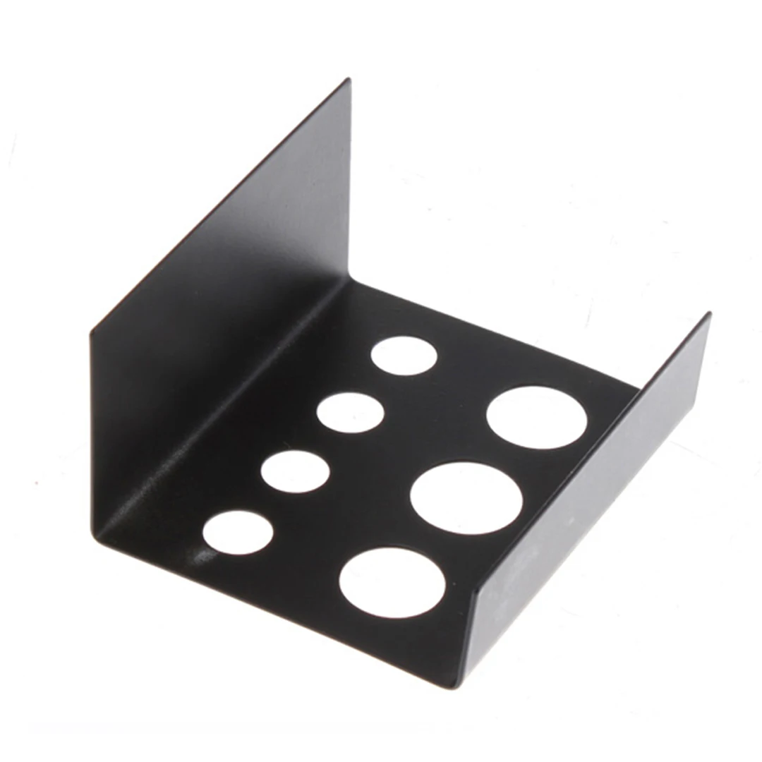 Black Stainless Steel Tattoo ink cup holder Shelf Stand 7 Holes Pigment Stand Tattoo Accessories Tool