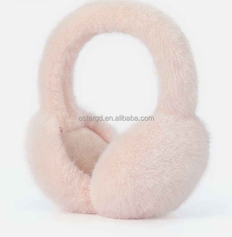 New warm earmuffs Versatile for autumn and winter Enlarge ear bags to thicken imitation rabbit plush
