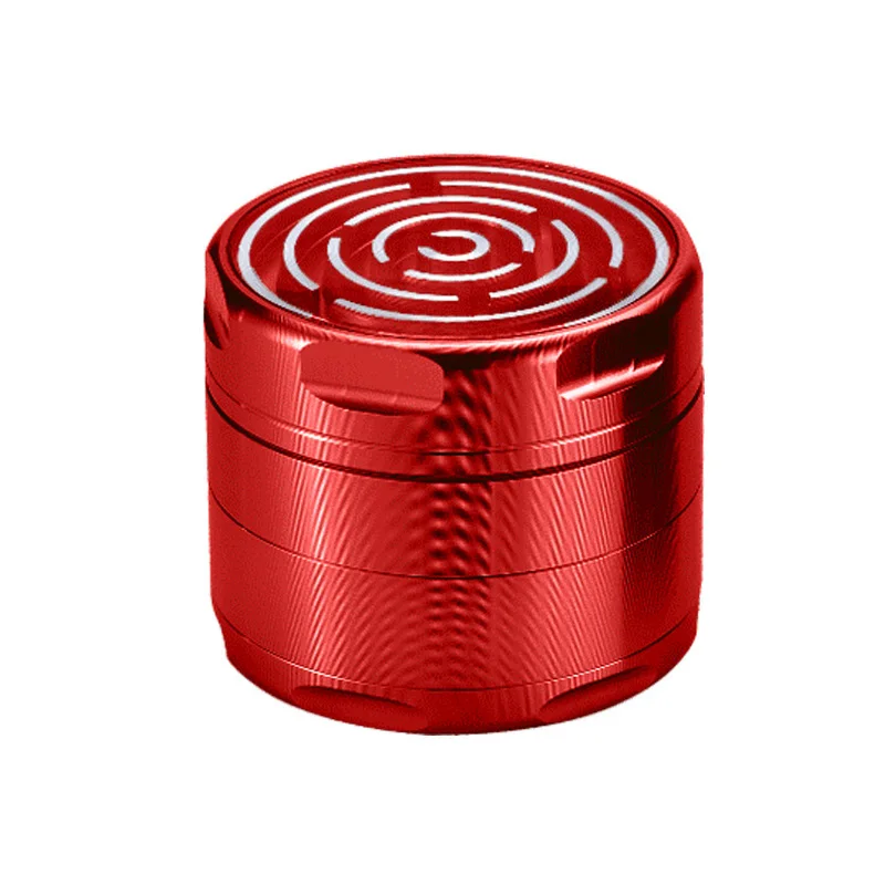 Новый продукт, алюминиевый измельчитель для трав, 4 шт., подарочная упаковка, матовая изящная дизайнерская измельчитель для трав с принтом