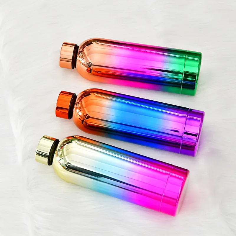 Low moq custom logo stainless steel water bottle vacuum insulated water bottles