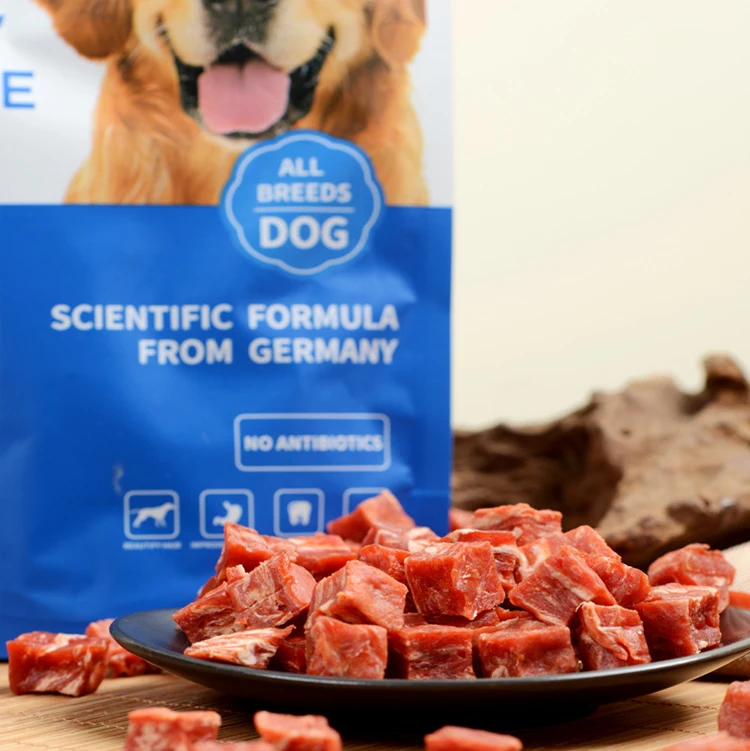 Natural ingredients pet food dog treats beef nuggets hot new products Dog Snack With Beef Cubes