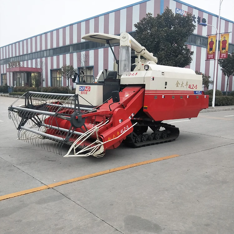 
Crawler Type Full Feeding Paddy Rice Wheat Reaper Crawler Rice Harvester Enhanced Gearbox with Cab 2666-8000m2/h 2000mm 1.3m3 