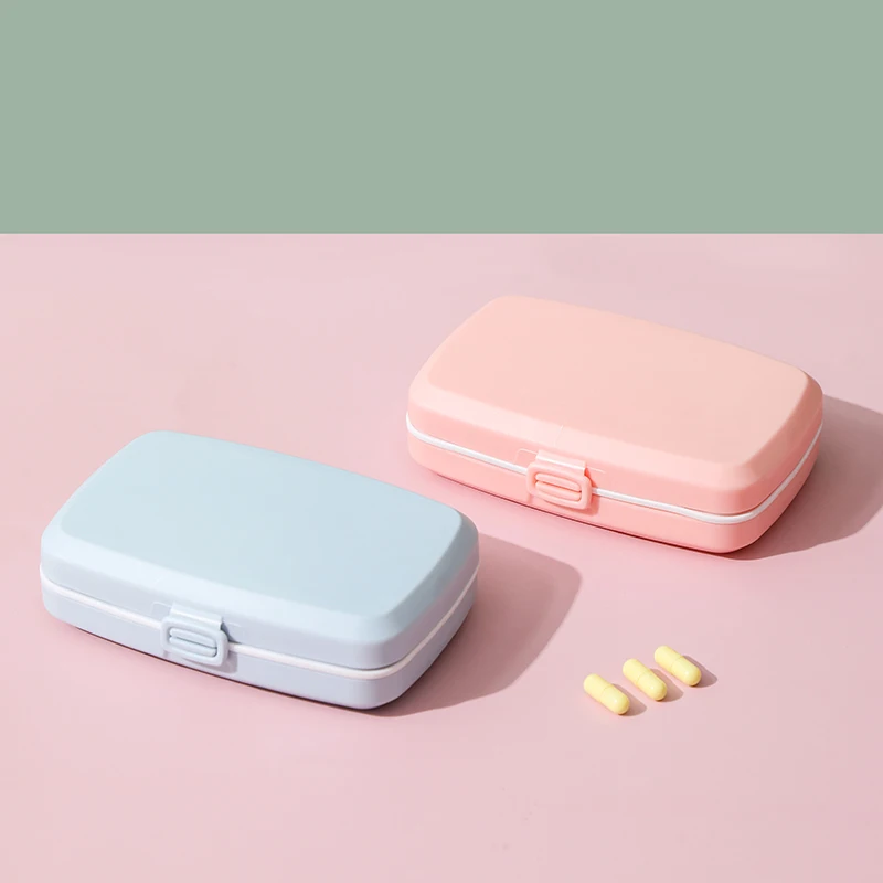 Mini Portable Plastic Medicine Case Pill box Pill Organizer for Daily and Travel Use