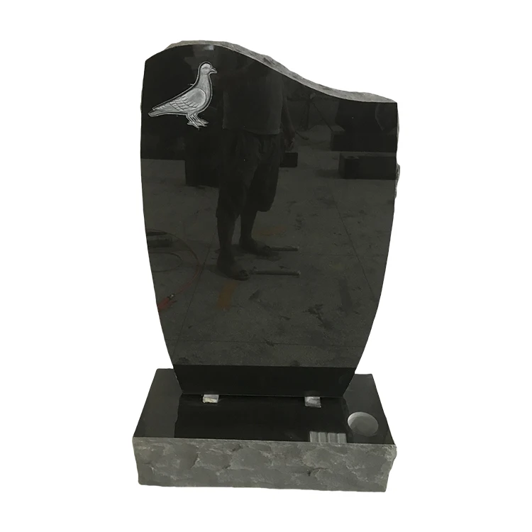 Custom Made High Quality China Black Granite Headstone Tombstone And Monuments For Cemetery