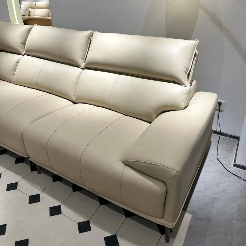 Home Decor Full Grain Genuine Vegan Leather Sofa