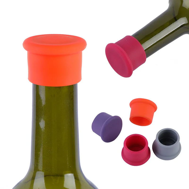 Food Grade Pure Silicone Whiskey Wine Bottle Cork Stopper Champagne Caps