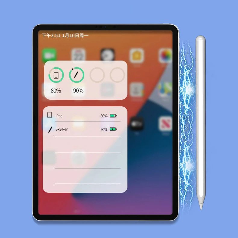 2022 New Arrivals Wireless Magnetic Charger Palm Rejection Soft Touch Screen Ipad Pen For Apple Ipad