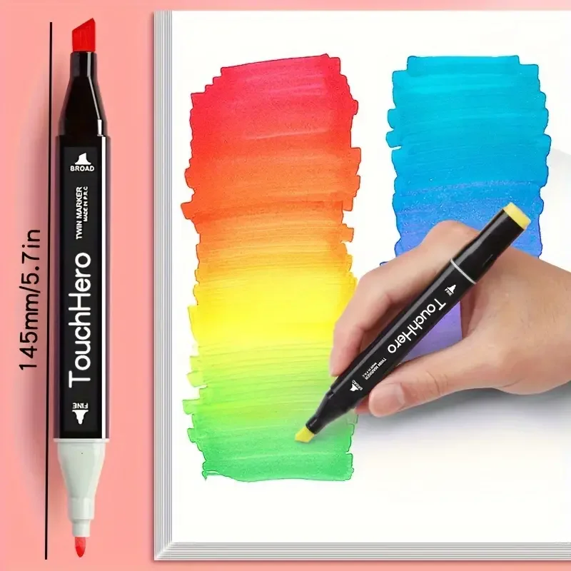Hot Sales Dual Tip Alcohol Based Graffiti Marker 60 80 168 262 Colors Permanent Twin Color Painting Art Drawing Marker Pen Set