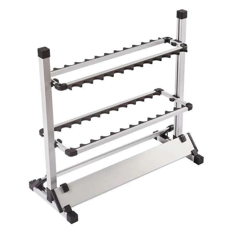 Lightweight Aluminum12 Holes 24 Holes Fishing Display Support Stand fishing rod  racks fishing rod rack stand