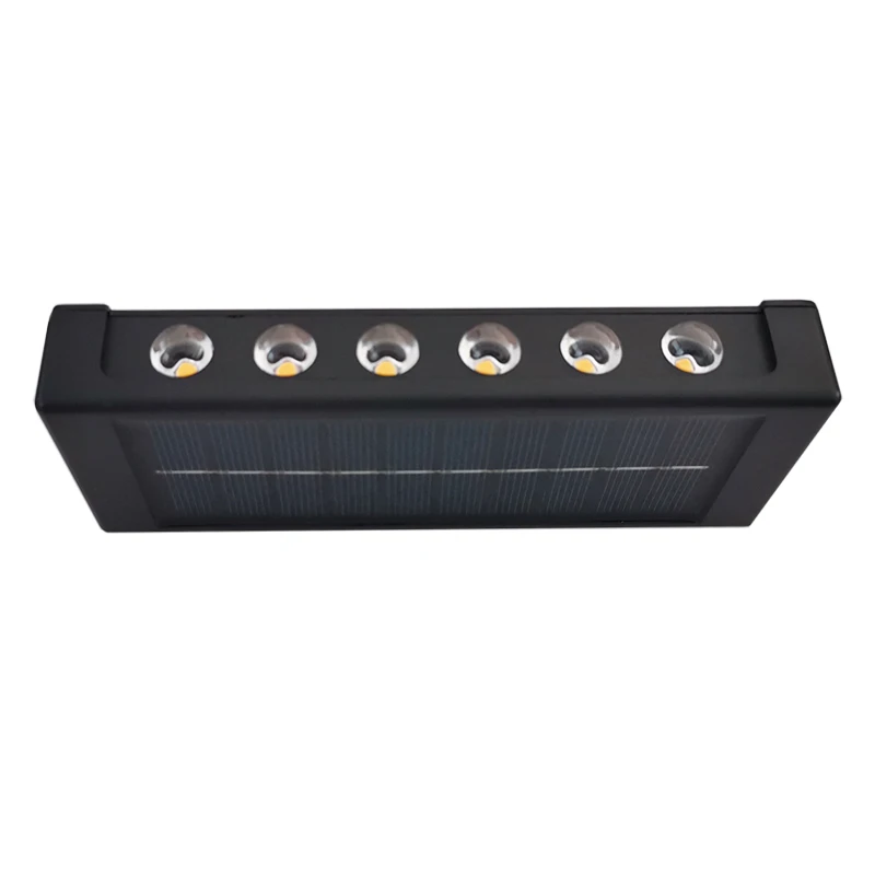 12 LED Solar Wall Light UP and Down Illuminate Outdoor Sunlight Sensor Lamp IP65 Waterproof Modern Nordic Style