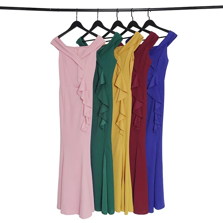 African  Split Elegant Blue Green Wine Red Long Wedding Bridesmaid Dresses Cheap African Bridesmaid Dresses