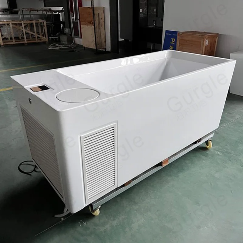 Hot Sale Athletes Body Recovery Ice Bath Tub Acrylic Massage Cold Plunge All In One Ice Bath With Water Chiller