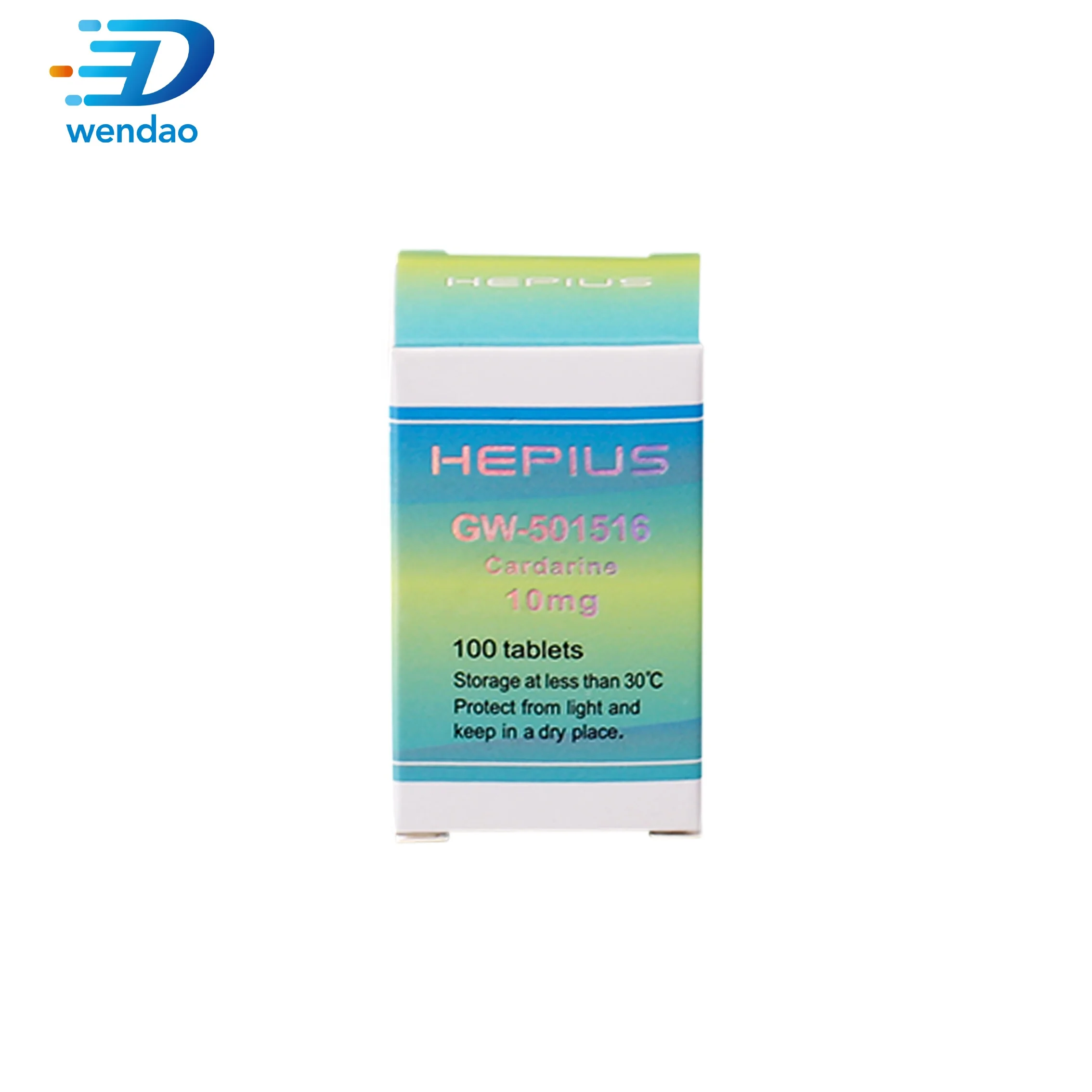 Pharmaceutical peptides bodybuilding GW tablet  box packaging